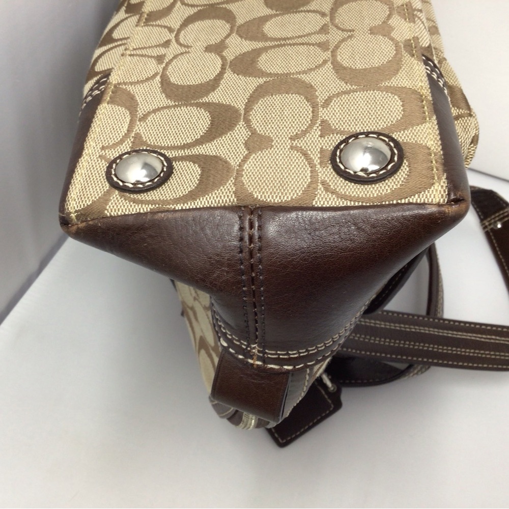 Coach satchel shoulder bag handbag cloth - Picture 5 of 9